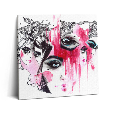 Obraz canvas 60x60 cm Mnoho tváří abstrakce