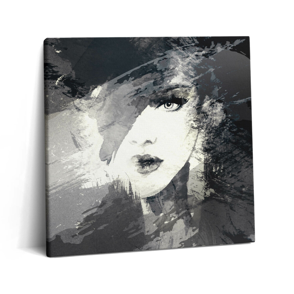 Obraz z fotografie na plátně 60x60 cm Žena ve stylu akvarelu