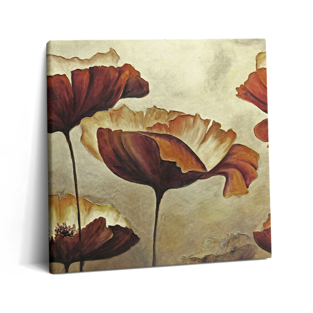 Obraz z fotografie na plátně 60x60 cm Malované máky