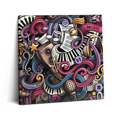 Obraz na plátně 60x60 cm Hudební nástroje