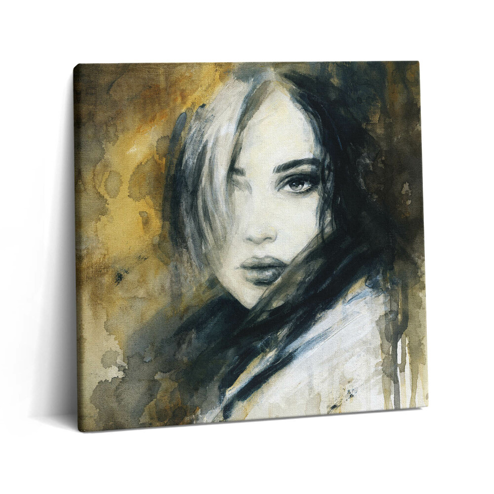Obraz na plátně 60x60 cm Malovaný portrét ženy