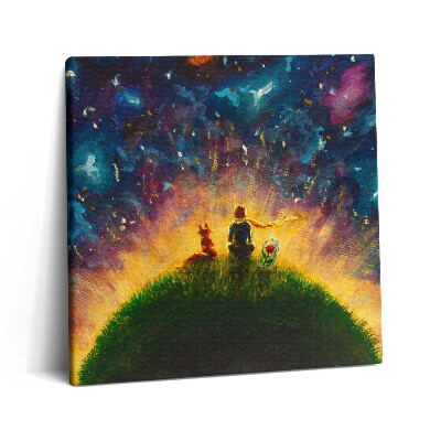 Obraz na plátně 60x60 cm Abstraktní ilustrace Malého prince