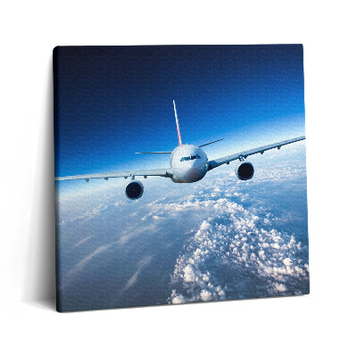 Obraz z fotografie na plátně 60x60 cm Letadlo nad mraky
