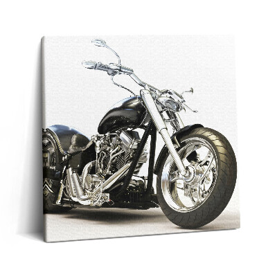 Obraz canvas 60x60 cm Černá motorka