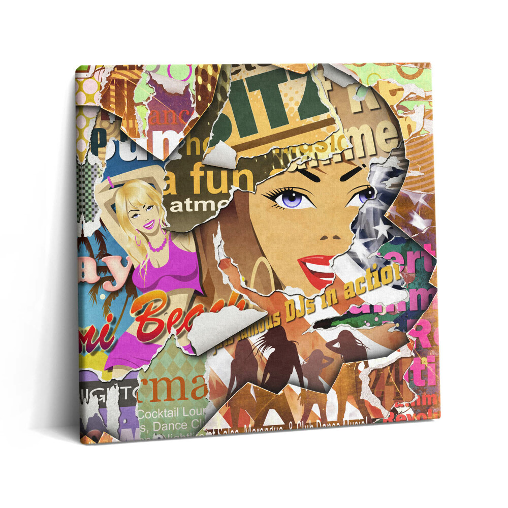 Obraz z fotografie na plátně 60x60 cm Pohlednice z dovolené