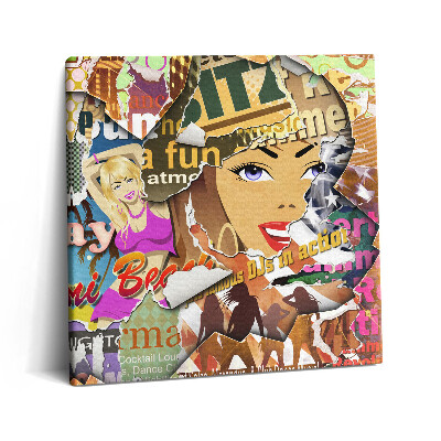 Obraz z fotografie na plátně 60x60 cm Pohlednice z dovolené