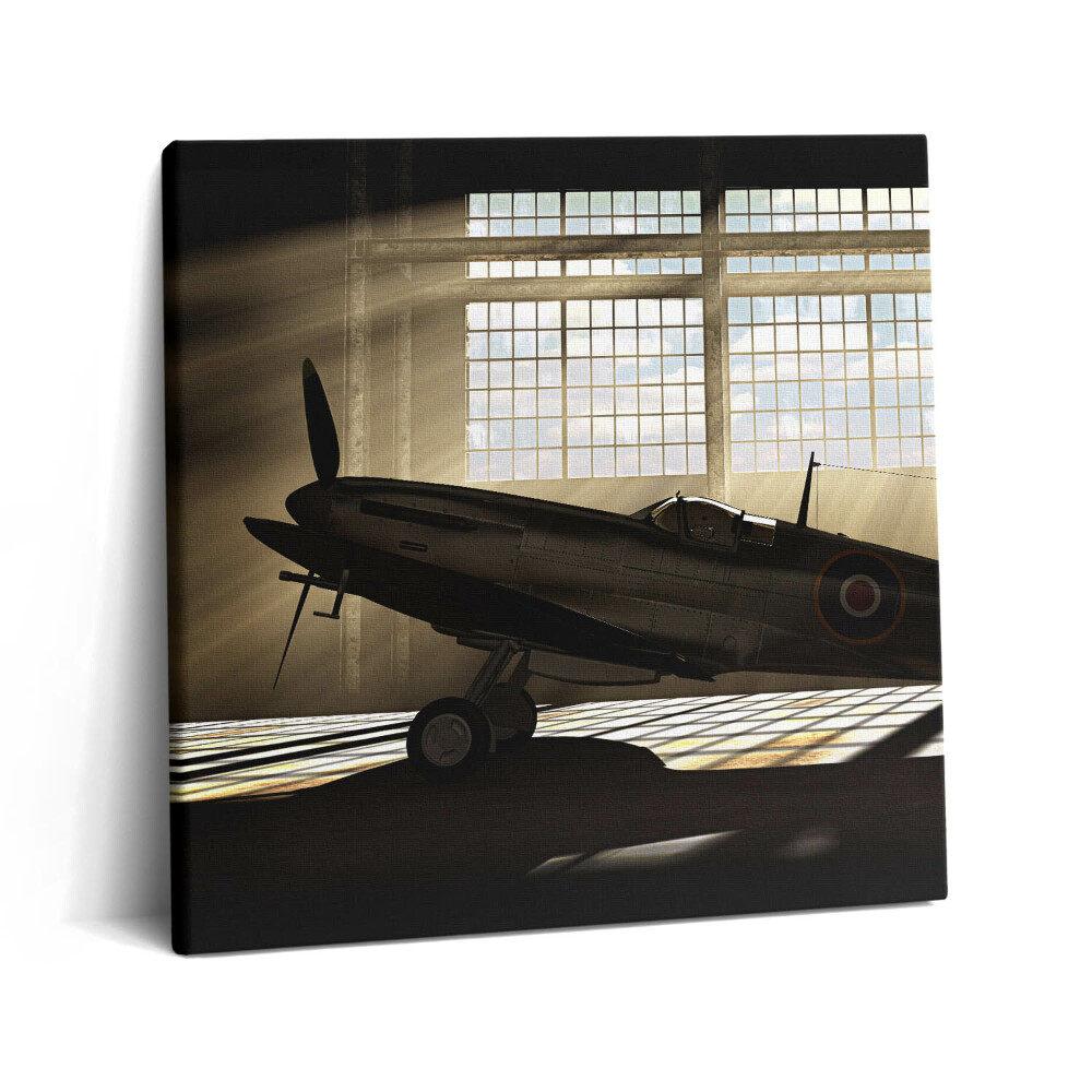 Obraz canvas 60x60 cm Spitfire z druhé světové války