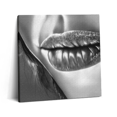 Obraz canvas 60x60 cm Ústa ženy