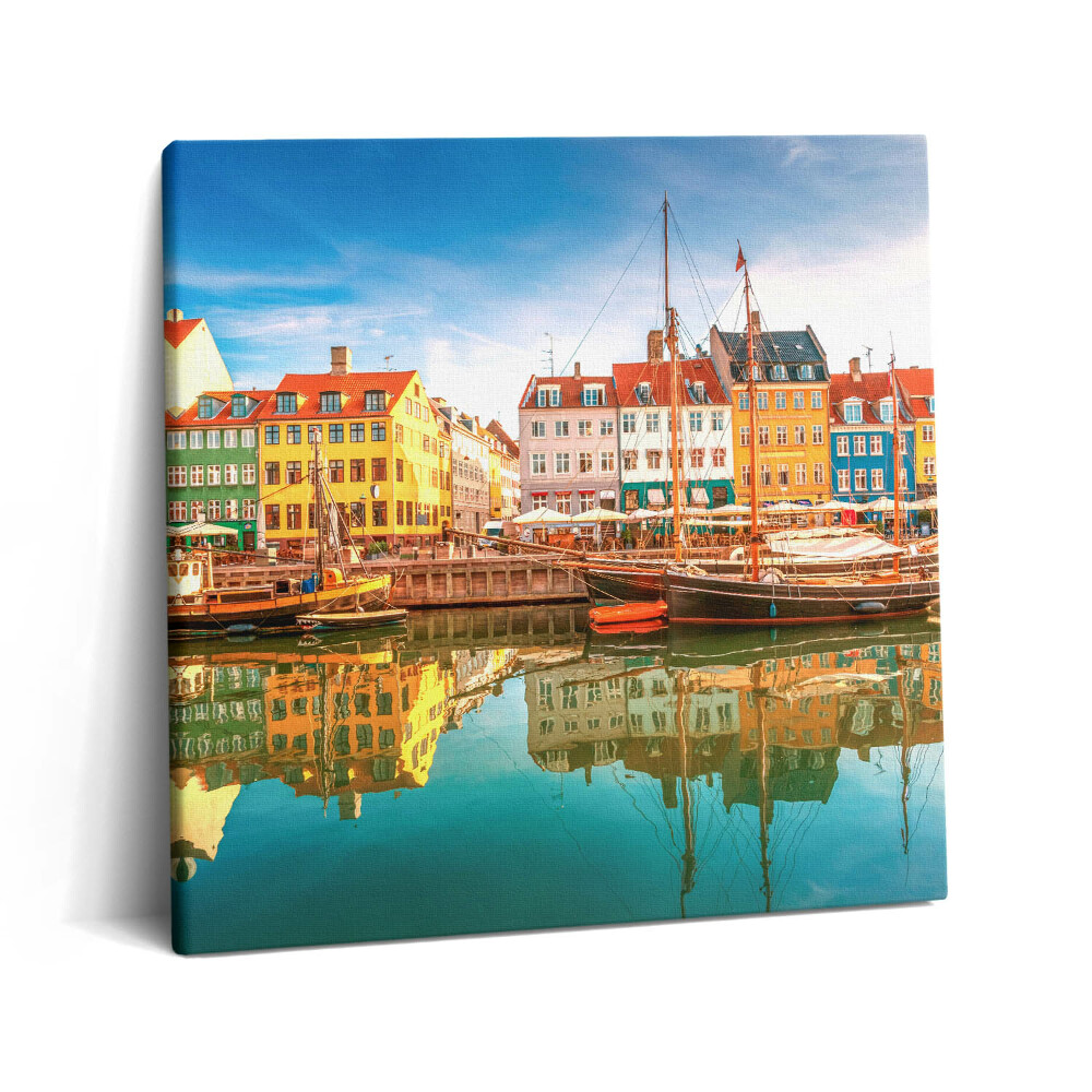 Obraz z fotografie na plátně 60x60 cm Město u vody