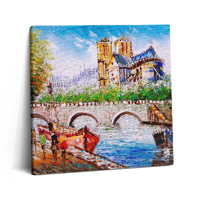 Obraz z fotografie na plátně 60x60 cm Malba lodi