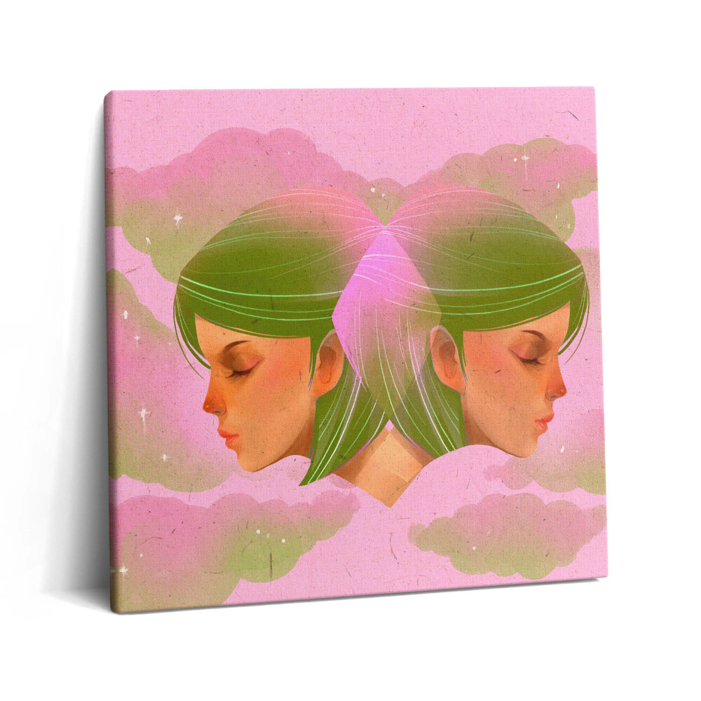 Obraz na plátně 60x60 cm Abstraktní portrét ženy