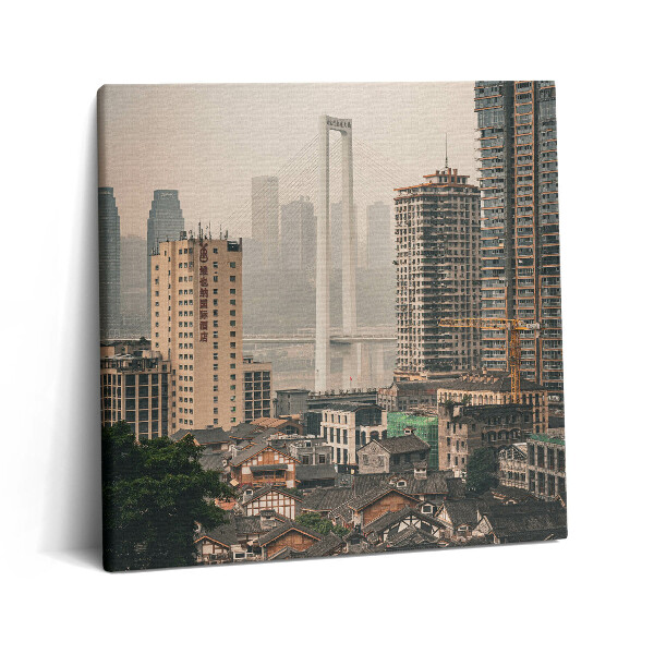 Obraz na plátně 60x60 cm Staré město v Čchung-čchingu