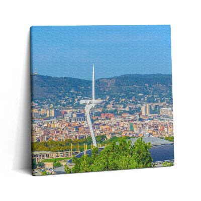 Obraz na plátně 60x60 cm Olympijský park v katalánské Barceloně