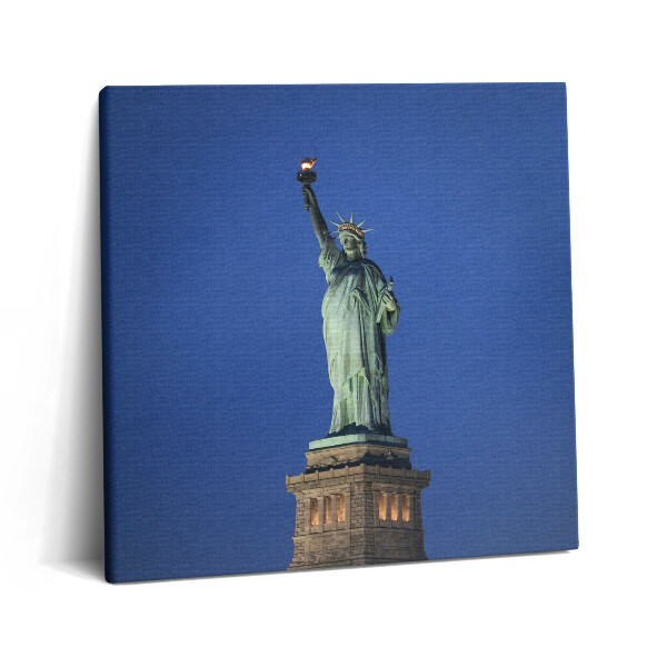 Obraz z fotografie na plátně 60x60 cm Socha Svobody v New Yorku