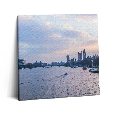 Obraz na plátně 60x60 cm Panorama města London Eye