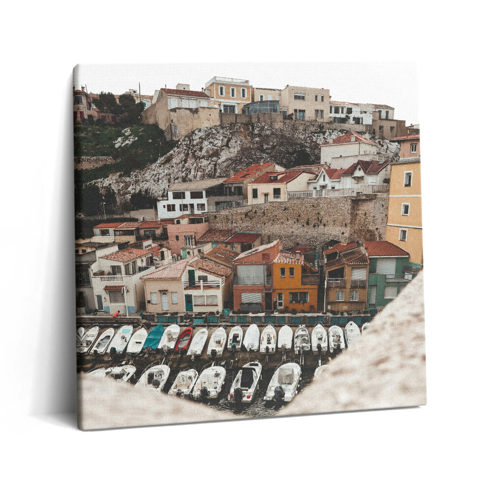 Obraz na plátně 60x60 cm Loď a staré město