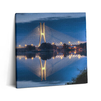Obraz canvas 60x60 cm Most Rędziński Wrocław