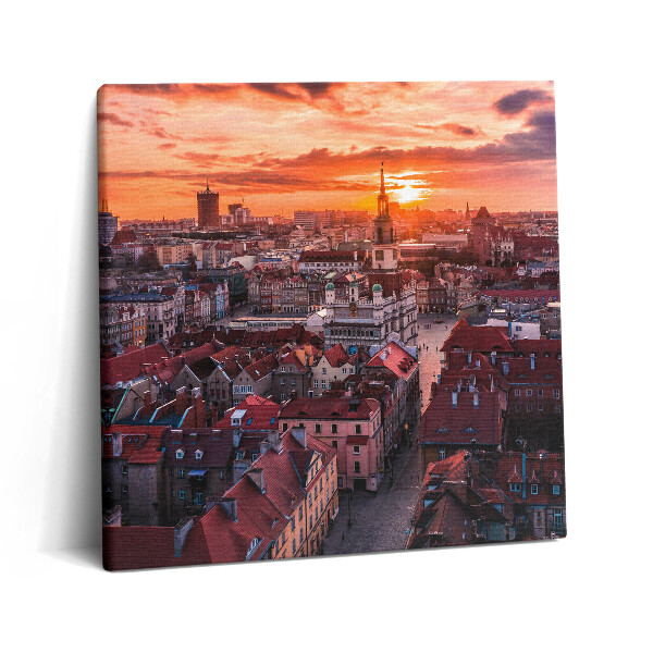 Obraz na plátně 60x60 cm Poznaň - panorama