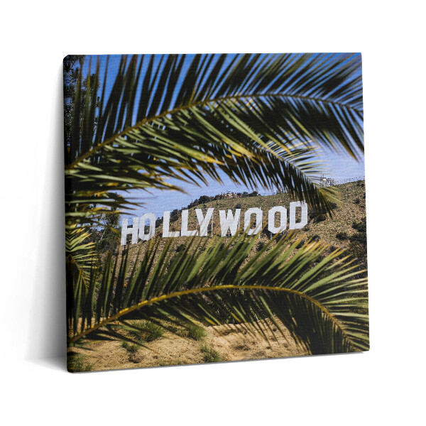 Obraz canvas 60x60 cm Nápis Hollywood v Los Angeles