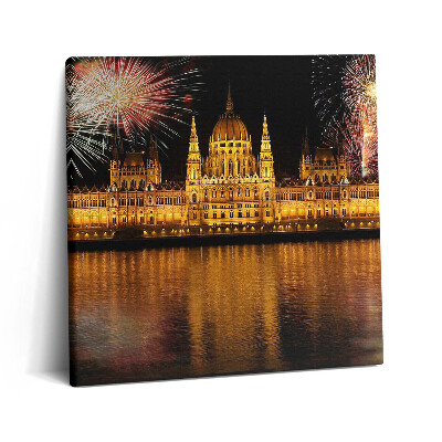Obraz canvas 60x60 cm Budova maďarského parlamentu