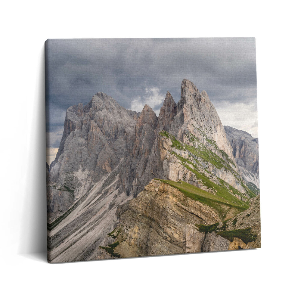 Obraz canvas 60x60 cm Skalisté hory