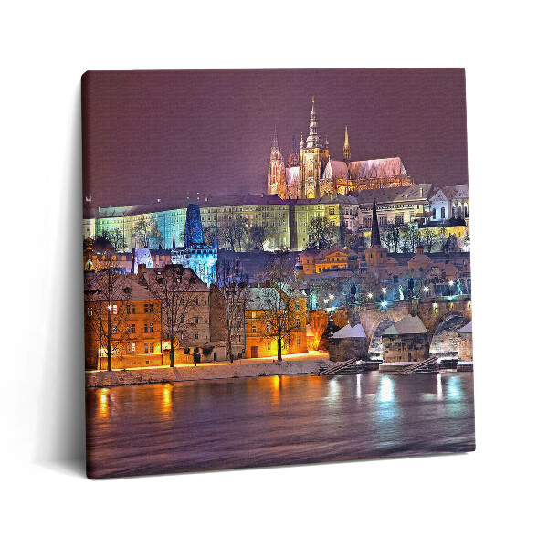 Obraz z fotografie na plátně 60x60 cm Pražská hradní čtvrť