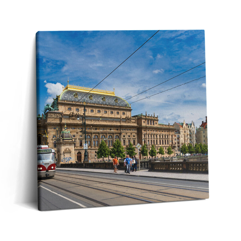 Obraz z fotografie na plátně 60x60 cm Národní divadlo v Praze