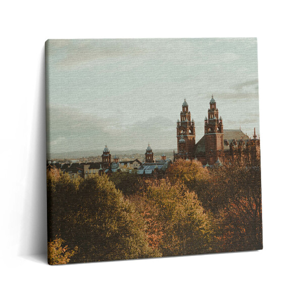 Obraz z fotografie na plátně 60x60 cm Umělecká galerie v Glasgow