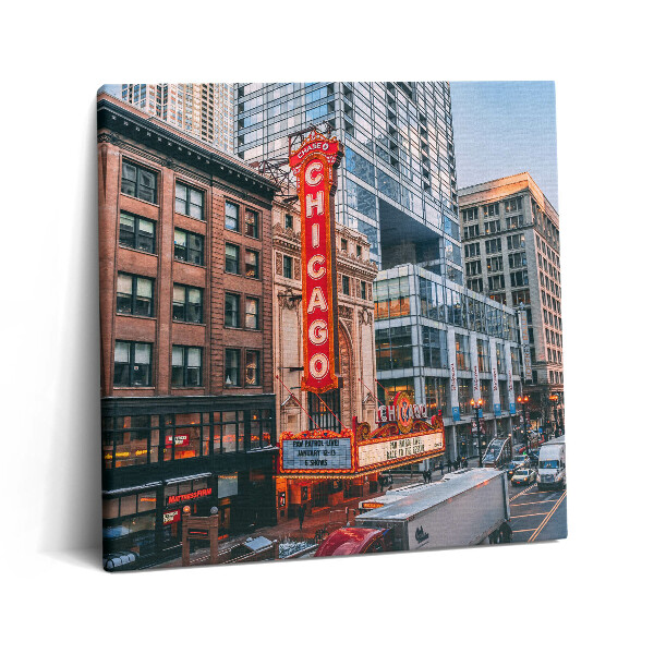 Obraz canvas 60x60 cm Fotografie budov v Chicagu