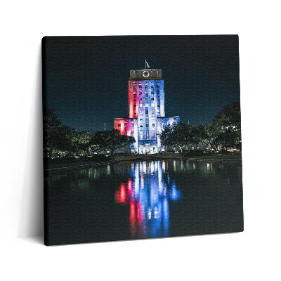 Obraz z fotografie na plátně 60x60 cm Radnice v Houstonu