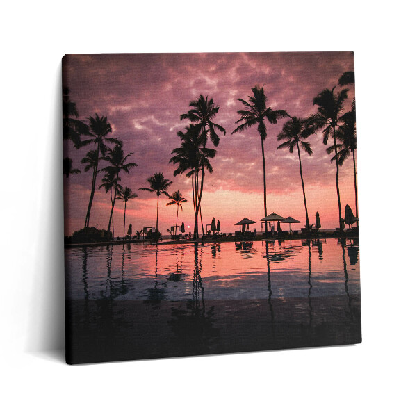 Obraz z fotografie na plátně 60x60 cm Havajské palmy