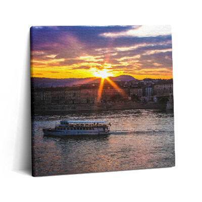 Obraz na plátně 60x60 cm Loď z Budapešti