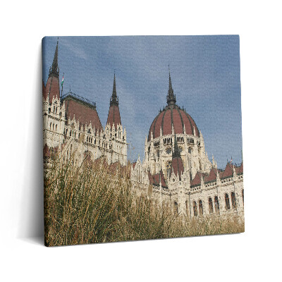 Obraz z fotografie na plátně 60x60 cm Budapešťský parlament