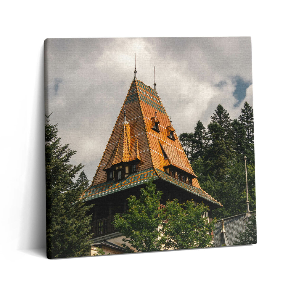 Obraz na plátně 60x60 cm Palác Pelisor v Rumunsku