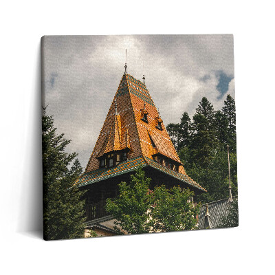 Obraz na plátně 60x60 cm Palác Pelisor v Rumunsku