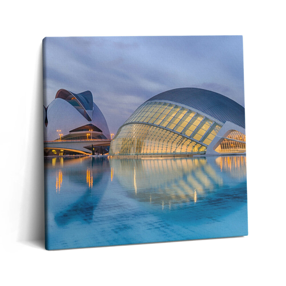 Obraz canvas 60x60 cm Město při západu slunce