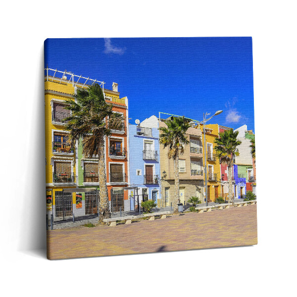 Obraz canvas 60x60 cm Město na pobřeží Costa Blanca