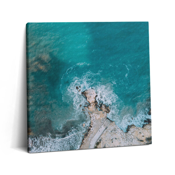 Obraz na plátně 60x60 cm Fjordy na pobřeží Costa Blanca