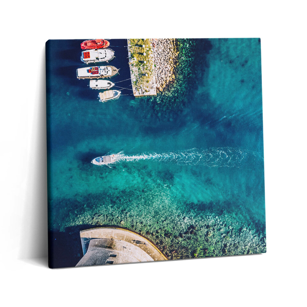 Obraz na plátně 60x60 cm Lodě na moři