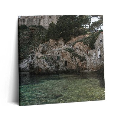 Obraz z fotografie na plátně 60x60 cm Dubrovnická čtvrť