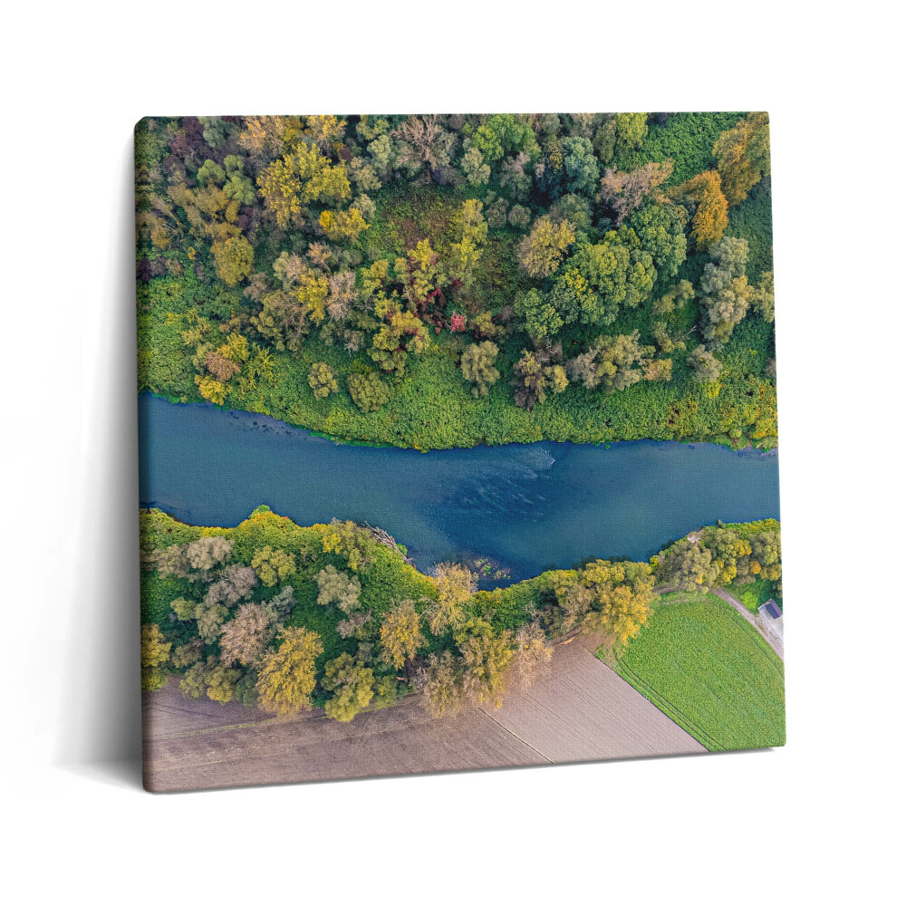 Obraz z fotografie na plátně 60x60 cm Řeka Odra v České republice