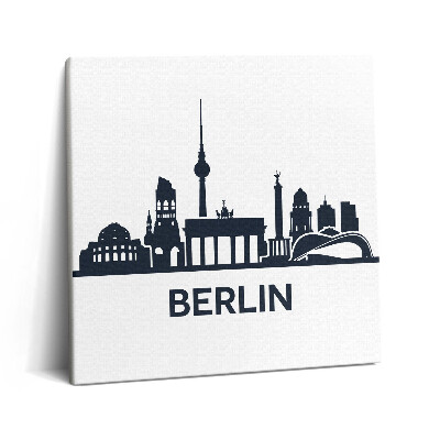 Obraz z fotografie na plátně 60x60 cm Ilustrace města Berlína