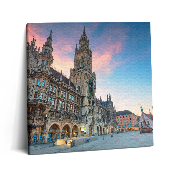 Obraz canvas 60x60 cm Mariánské náměstí v Mnichově
