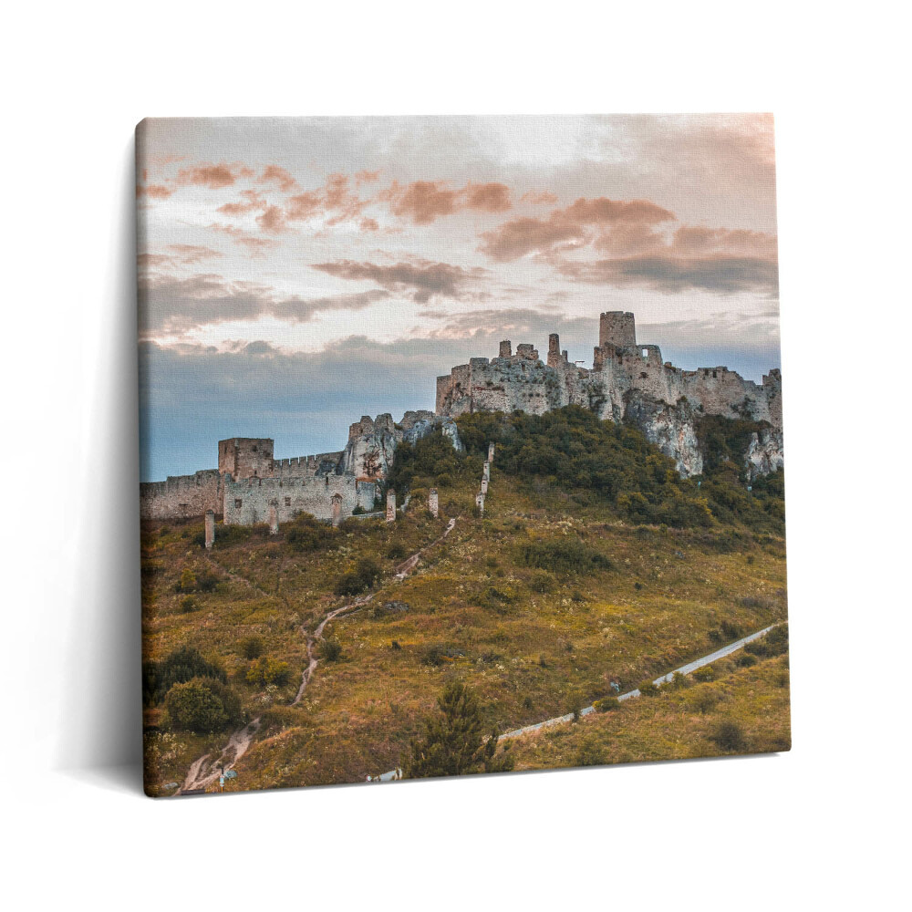 Obraz z fotografie na plátně 60x60 cm Spišský hrad na Slovensku