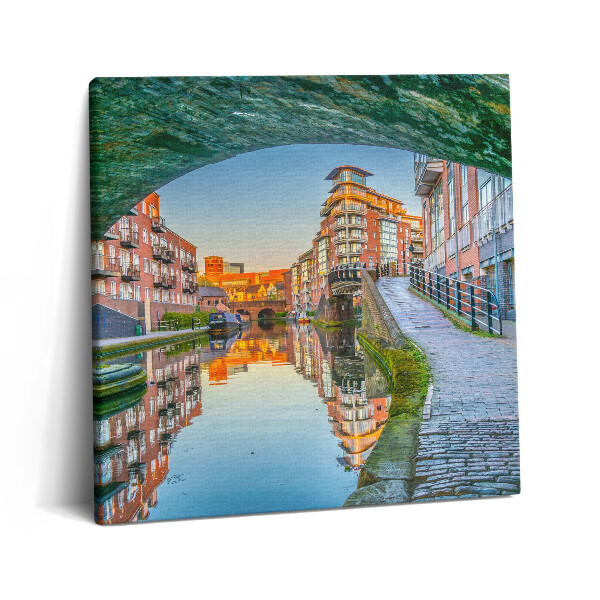 Obraz z fotografie na plátně 60x60 cm Západ slunce v Birminghamu