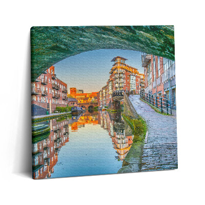 Obraz z fotografie na plátně 60x60 cm Západ slunce v Birminghamu