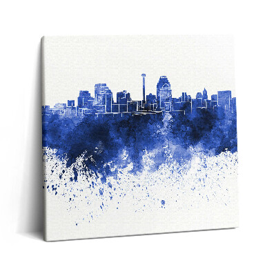 Obraz z fotografie na plátně 60x60 cm Akvarelové panorama San Antonia