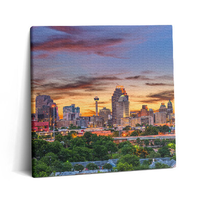 Obraz canvas 60x60 cm San Antonio při západu slunce