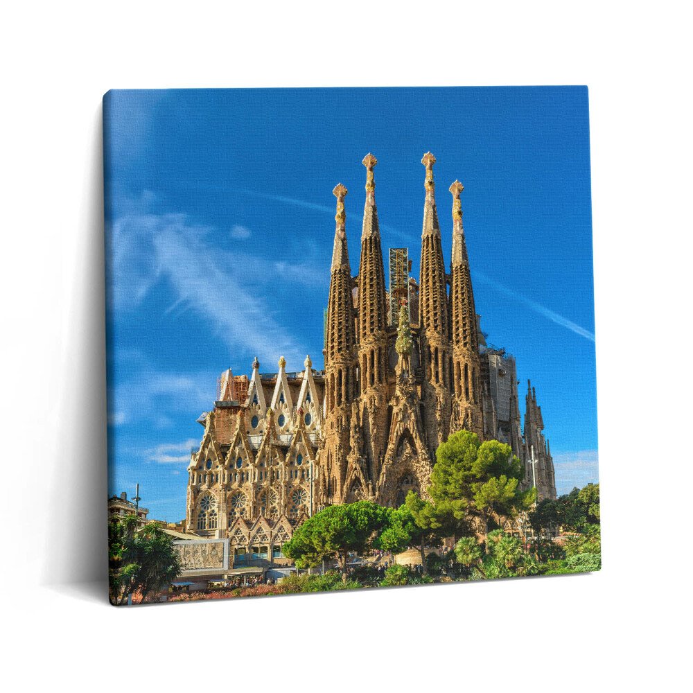 Obraz na plátně 60x60 cm Katedrála Sagrada Familia