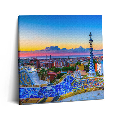 Obraz canvas 60x60 cm Panorama španělského města